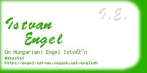 istvan engel business card